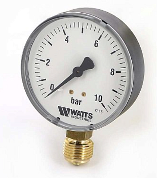 Манометр рад. 80/10 (1/2", 10 бар) WATTS